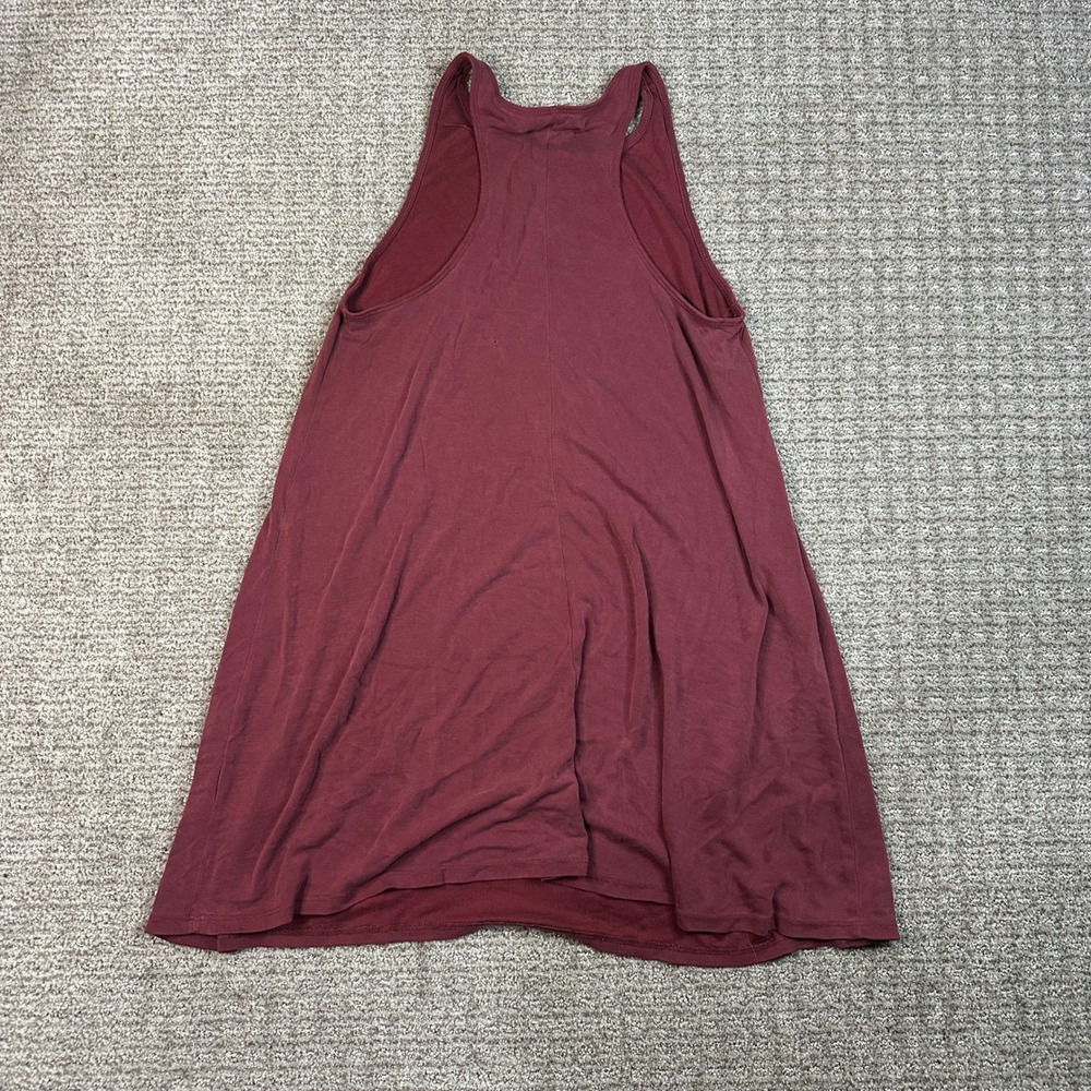 Abercrombie & Fitch Burgundy Sleeveless A-Line Mini Dress Womens Size M Maroon - Picture 4 of 8